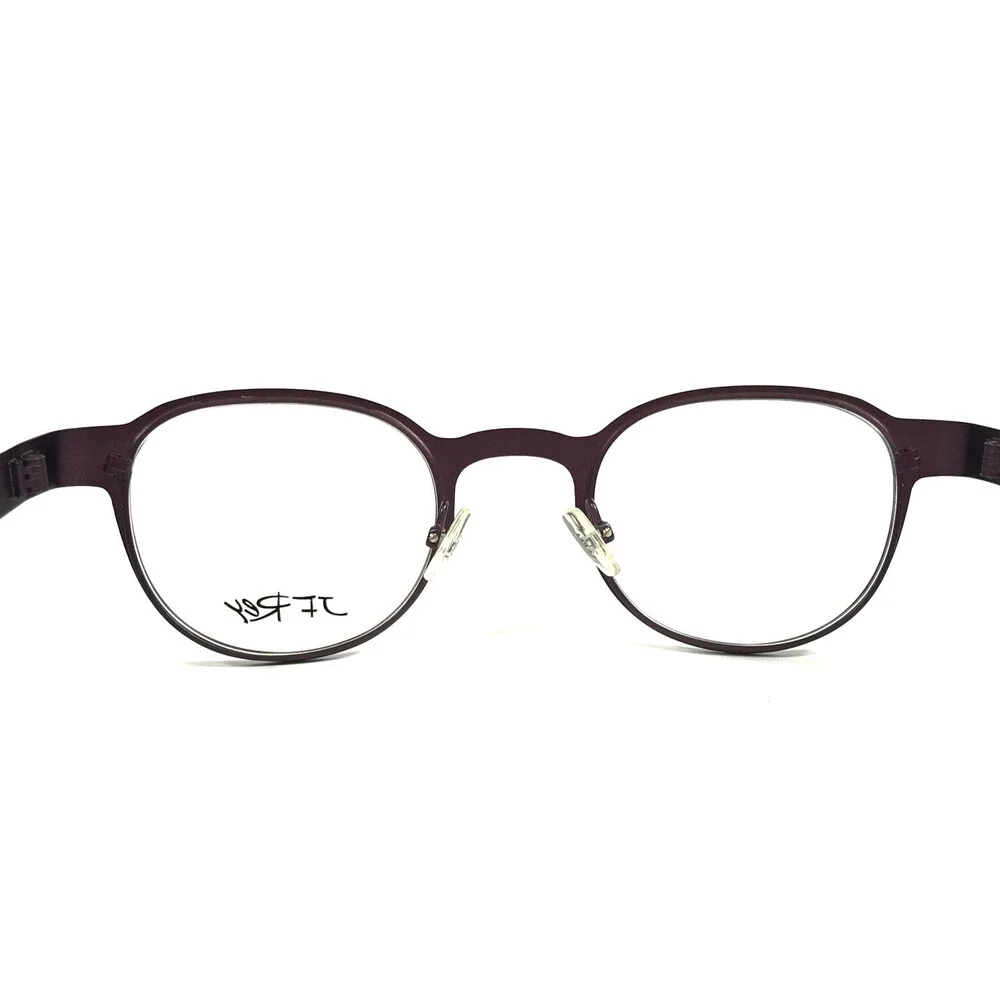 J.F. Rey Eyeglasses Frames JF2600 7979 Matte Purple Textured Ribbed 45-23-135